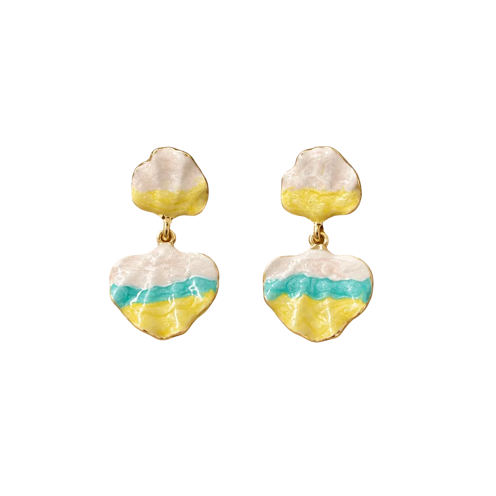 Summer Mango Shell Earring