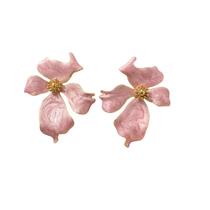 Happy Flower Pink Earring