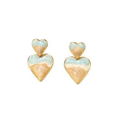 Summer Beach Heart Earring