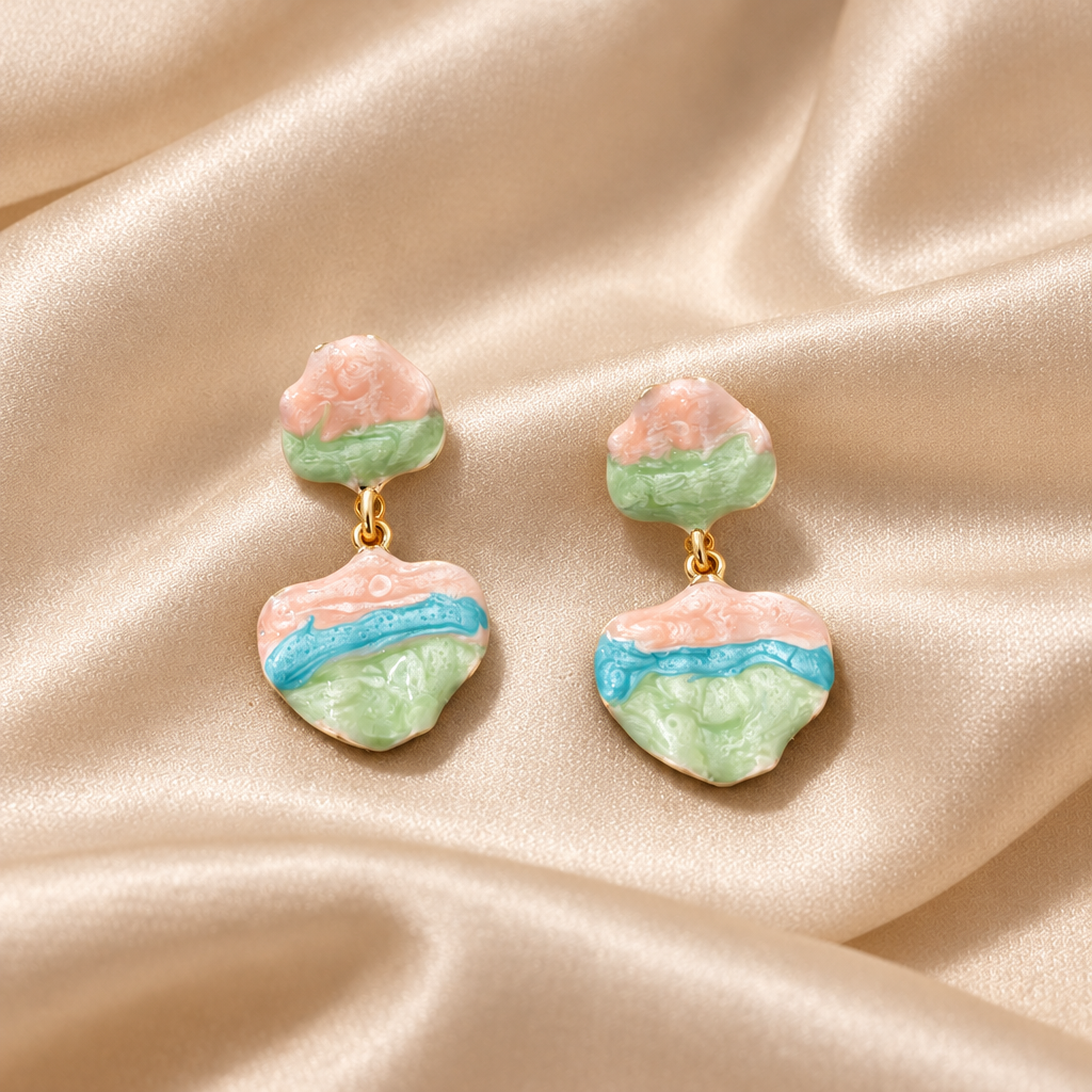 Summer Pastel Shell Earring