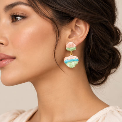Summer Pastel Shell Earring