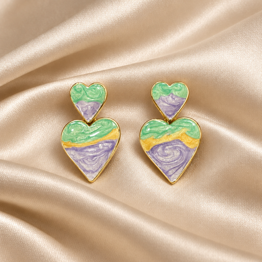Summer Sea Heart Earring