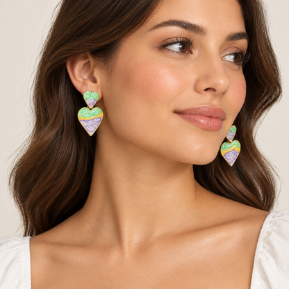 Summer Sea Heart Earring