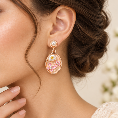 Vintage_Drop_Peach_Earring