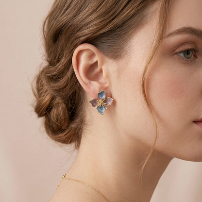 Winter Floral Earring